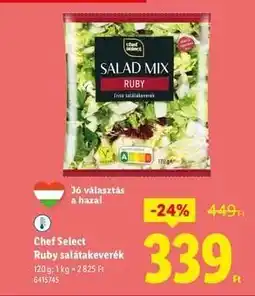 Lidl Chef Select Ruby salátakeverék ajánlat