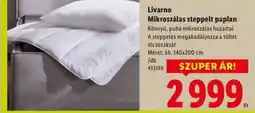 Lidl Livarno Mikroszálas steppelt paplan ajánlat