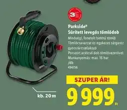 Lidl PARKSIDE Sűrített levegős tömlődob ajánlat