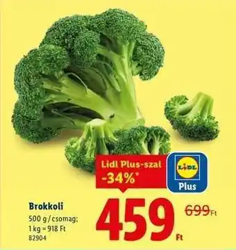 Lidl Brokkoli ajánlat
