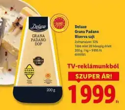 Lidl Deluxe Grana Padano Riserva sajt ajánlat