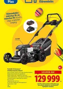 Lidl Parkside Performance Prémium benzines fűnyíró ajánlat