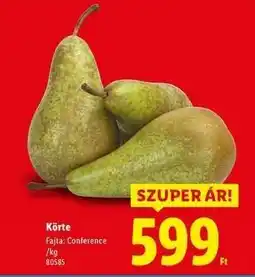 Lidl Körte ajánlat