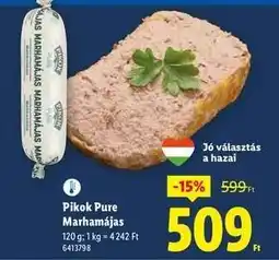 Lidl PIKOK PURE Marhamájas ajánlat