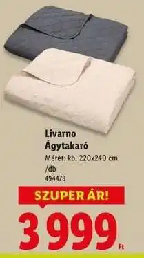 Lidl Livarno Ágytakaró ajánlat