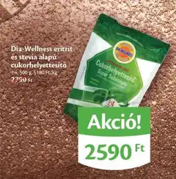 EcoFamily Dia-Wellness eritrit és stevia alapú cukorhelyettesítő ajánlat