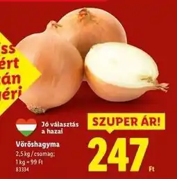 Lidl Vöröshagyma ajánlat
