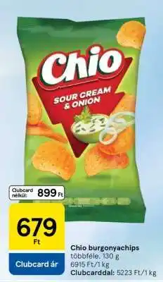 Tesco Chio burgonyachips ajánlat