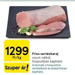 Tesco Friss sertéskaraj ajánlat