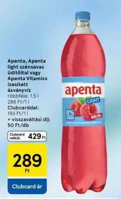 Tesco APENTA Light szénsavas üdítőital ajánlat