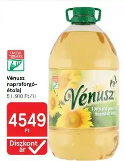 Tesco VÉNUSZ Napraforgó-étolaj ajánlat
