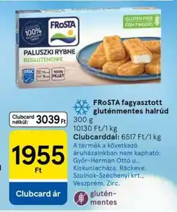 Tesco FRoSTA fagyasztott gluténmentes halrúd ajánlat