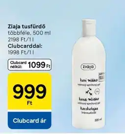 Tesco Ziaja tusfürdő ajánlat