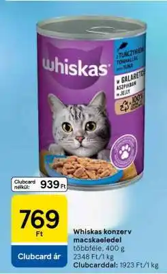 Tesco Whiskas konzerv macskaeledel ajánlat