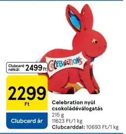 Tesco Celebration nyúl csokoládéválogatás ajánlat
