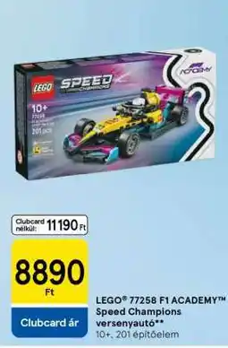 Tesco LEGO 77258 F1 ACADEMY Speed Champions versenyautó ajánlat