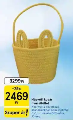 Tesco Húsvéti kosár nyuszifüllel ajánlat