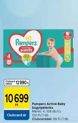 Tesco Pampers Active Baby bugyipelenka ajánlat
