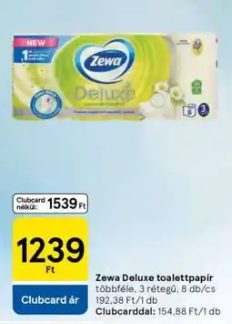 Tesco Zewa Deluxe toalettpapír ajánlat
