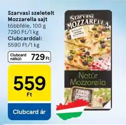 Tesco Szarvasi szeletelt mozzarella sajt ajánlat