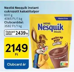 Tesco Nestlé Nesquik instant cukrozott kakaóitalpor ajánlat