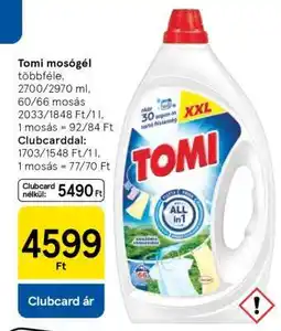 Tesco TOMI Mosógél ajánlat