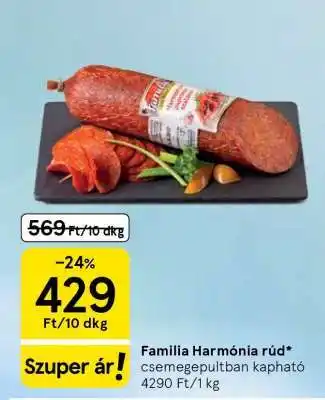 Tesco Familia Harmónia rúd ajánlat