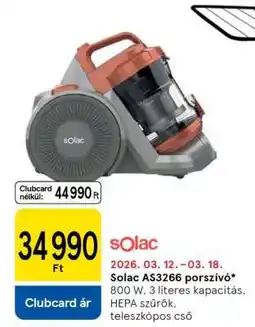 Tesco Solac AS3266 porszívó ajánlat