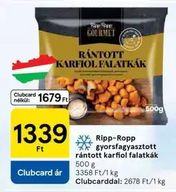 Tesco Ripp-Ropp gyorsfagyasztott rántott karfiol falatkák ajánlat