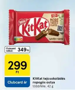 Tesco KitKat tejcsokoládés ropogós ostya ajánlat
