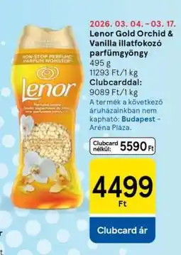 Tesco Lenor Gold Orchid & Vanilla illatfokozó parfümgyöngy ajánlat