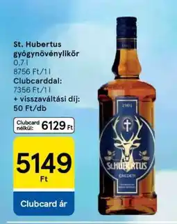 Tesco St. Hubertus gyógynövénylikőr ajánlat