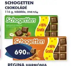 Azúr SCHOGETTEN CSOKOLÁDÉ ajánlat