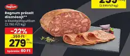 Spar Regnum préselt disznósajt ajánlat