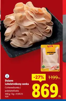 Lidl Dulano Leheletvékony sonka ajánlat