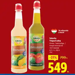 Lidl Solevita Trpusi szörp ajánlat