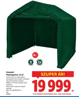 Lidl Parkside Ponyvagarázs ajánlat