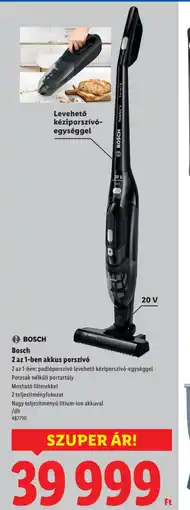 Lidl BOSCH 2 az 1-ben akkus porszív ajánlat