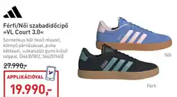 Intersport Adidas Férfi/Női szabadidőcipő VL Court 3.0 ajánlat