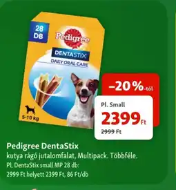 Fressnapf Pedigree DentaStix jutalomfalat ajánlat
