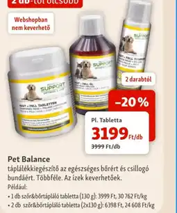 Fressnapf Pet Balance táplálékkiegészítő ajánlat