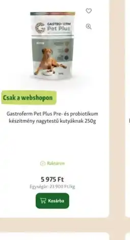 Fressnapf Gastroferm Pet Plus készítmény ajánlat