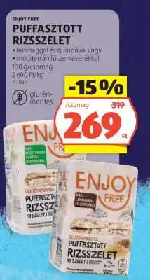 ALDI ENJOY FREE PUFFASZTOTT RIZSSZELET ajánlat