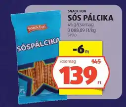 ALDI Snack Fun Sós Pálcika ajánlat