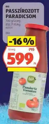 ALDI BIO PASSZÍROZOTT PARADICSOM ajánlat