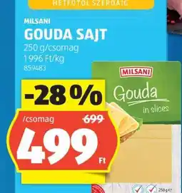 ALDI Milsani Gouda Sajt ajánlat
