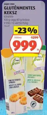 ALDI ENJOY FREE GLUTÉNMENTES KEKSZ ajánlat