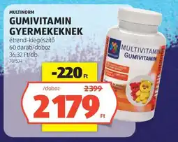 ALDI MULTINORM GUMIVITAMIN GYERMEKEKNEK ajánlat