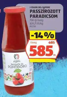 ALDI PASSZÍROZOTT PARADICSOM ajánlat