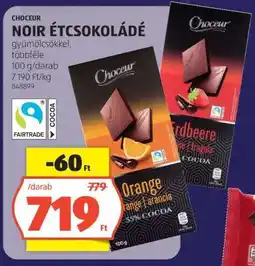 ALDI Choceur Noir Étcsokoládé ajánlat